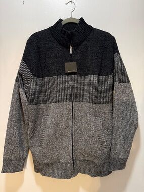 Serremo Men’s Prestige Zip Front Sweater